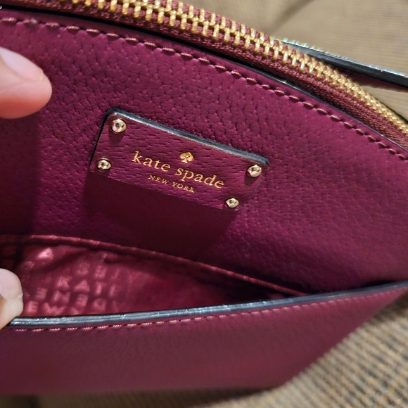 Kate Spade Grove Street Millie Leather Crossbody Cherrywood WKRU4194 NWOT - Picture 9 of 12